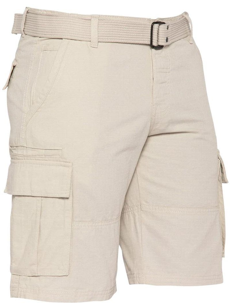 Short Homme Schott Beige - Kiabi