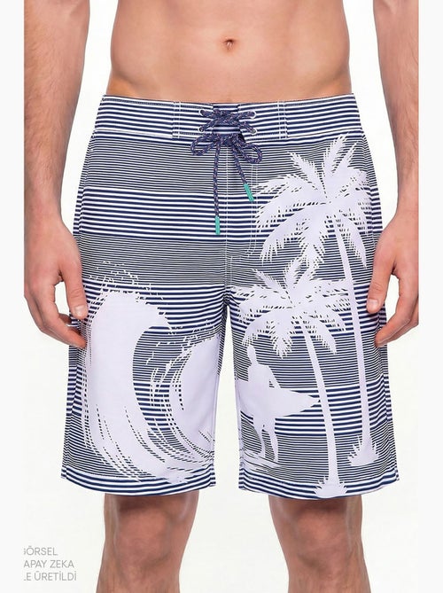 Short homme surf revival à rayures penti - Kiabi Short homme surf revival à rayures penti - Kiabi