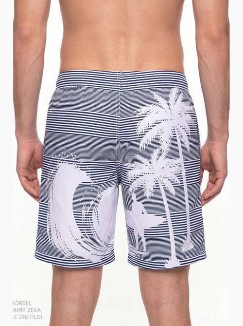 Short homme surf revival à rayures penti - Kiabi Short homme surf revival à rayures penti - Kiabi
