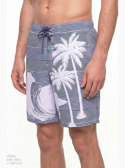 Short homme surf revival à rayures penti - Kiabi Short homme surf revival à rayures penti - Kiabi