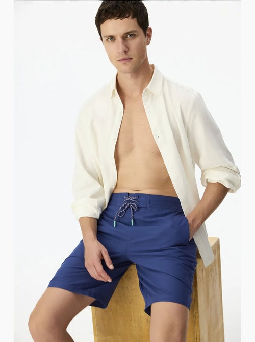 Short homme surfer à imprimé slogan penti - Kiabi Short homme surfer à imprimé slogan penti - Kiabi