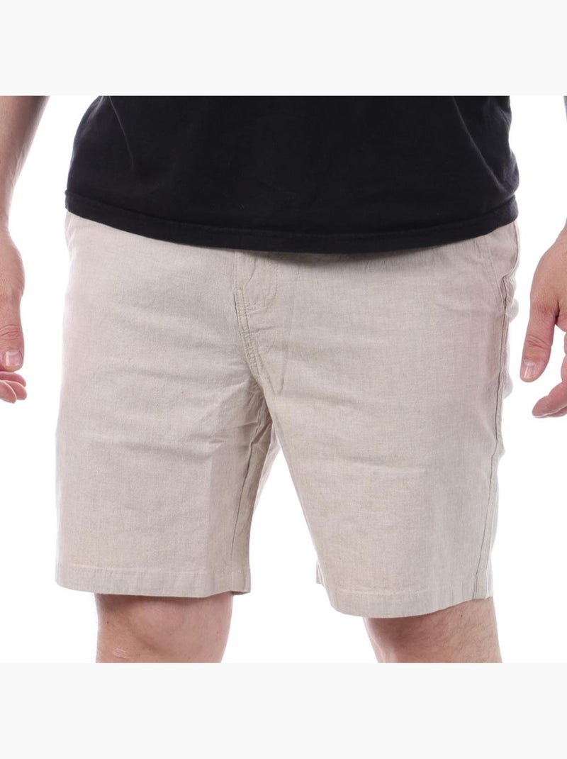 Short Homme Teddy Smith linen Beige - Kiabi