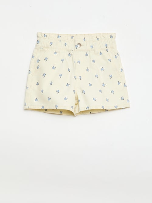Short imprimé all-over en coton - Kiabi