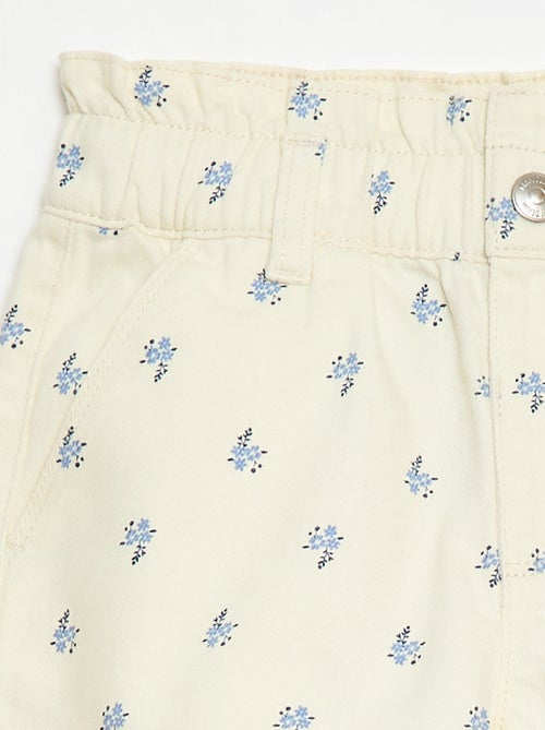 Short imprimé all-over en coton - Kiabi