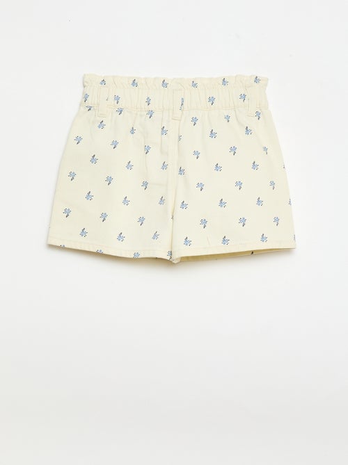 Short imprimé all-over en coton - Kiabi