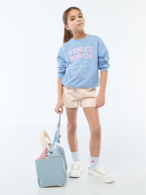 Short imprimé all-over en coton - Kiabi