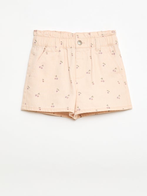Short imprimé all-over en coton - Kiabi