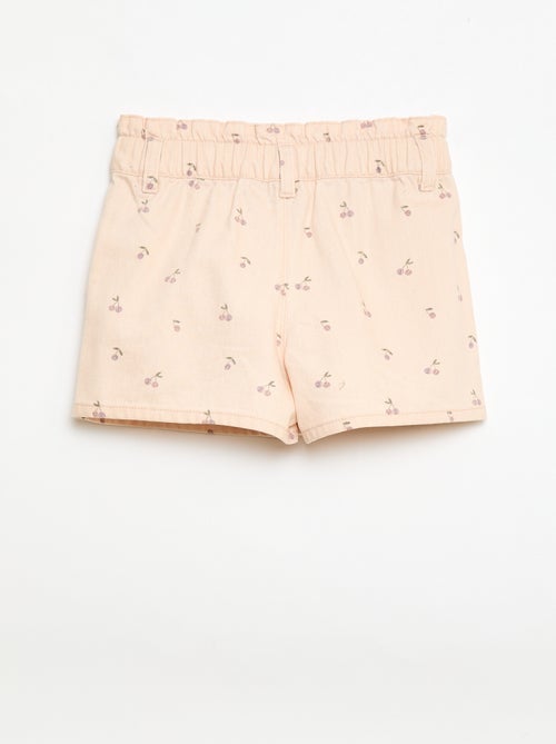 Short imprimé all-over en coton - Kiabi