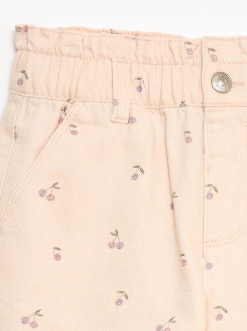 Short imprimé all-over en coton - Kiabi