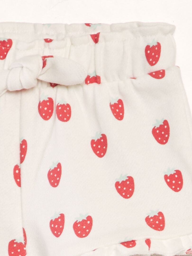 Short imprimé - Blanc - Kiabi - 5.00€