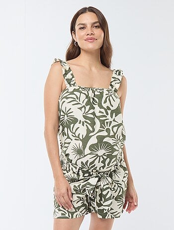 Short imprimé feuillage 'Only maternity'