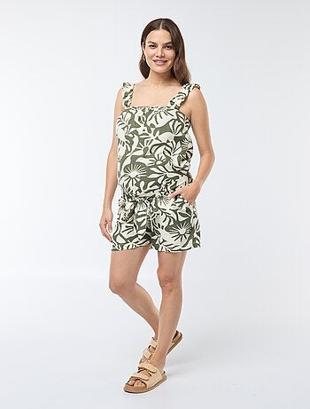 Short imprimé feuillage 'Only maternity'