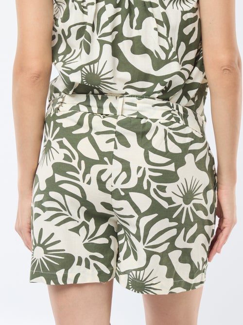 Short imprimé feuillage 'Only maternity' - Kiabi
