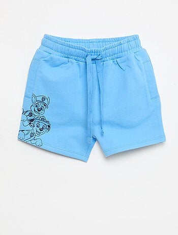 Short imprimé 'Pat patrouille' en french terry coton uni