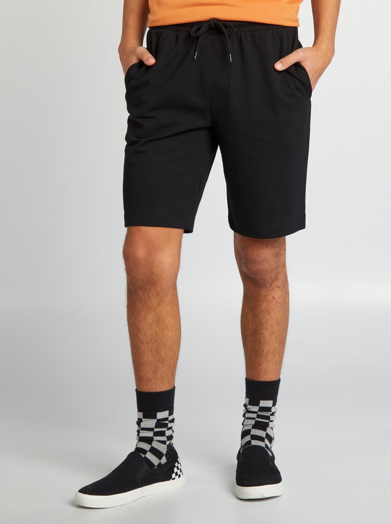 Short in sportieve joggingstijl zwart - Kiabi