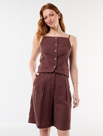 Short large à pinces