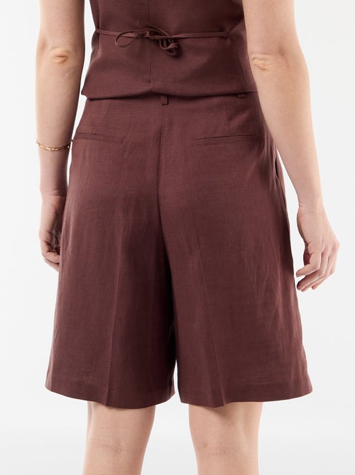 Short large à pinces - Kiabi
