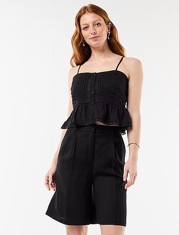 Short large à pinces