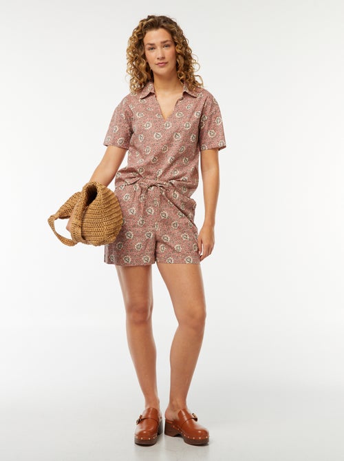 Short léger à motif floral - Kiabi