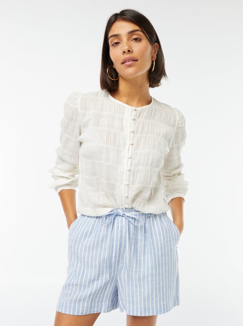 Short léger avec cordons - Kiabi