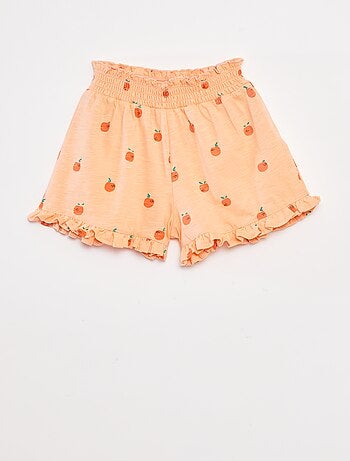 Short léger volanté avec imprimé