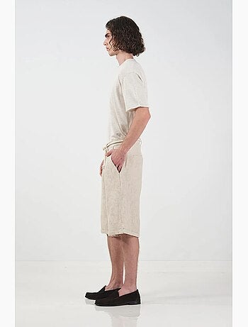 Short long décontracté en coton pour homme giesto