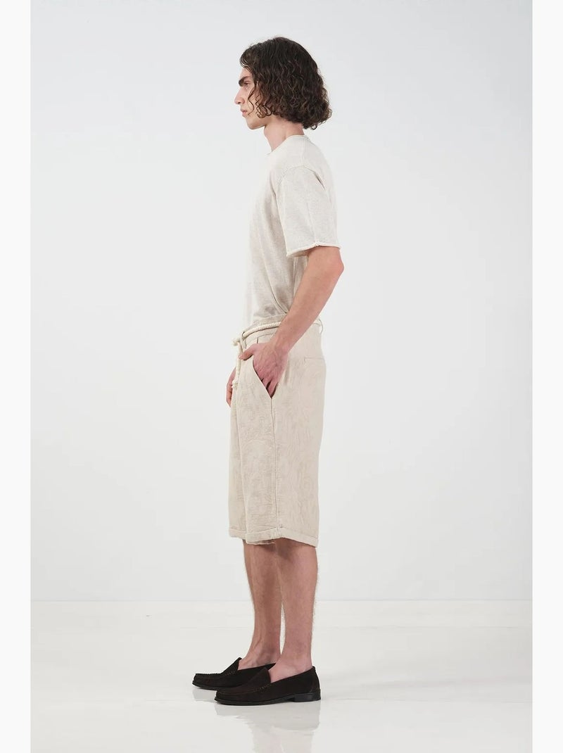 Short long décontracté en coton pour homme giesto Beige argile - Kiabi