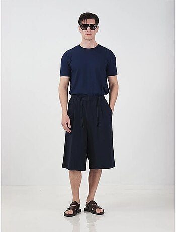 Short long style chino à jambes larges et taille à cordon giesto