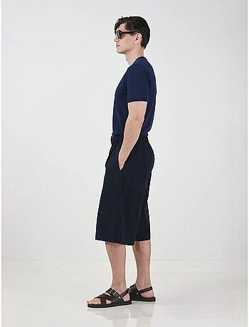Short long style chino à jambes larges et taille à cordon giesto