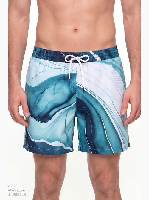 Short marble homme penti - Kiabi Short marble homme penti - Kiabi