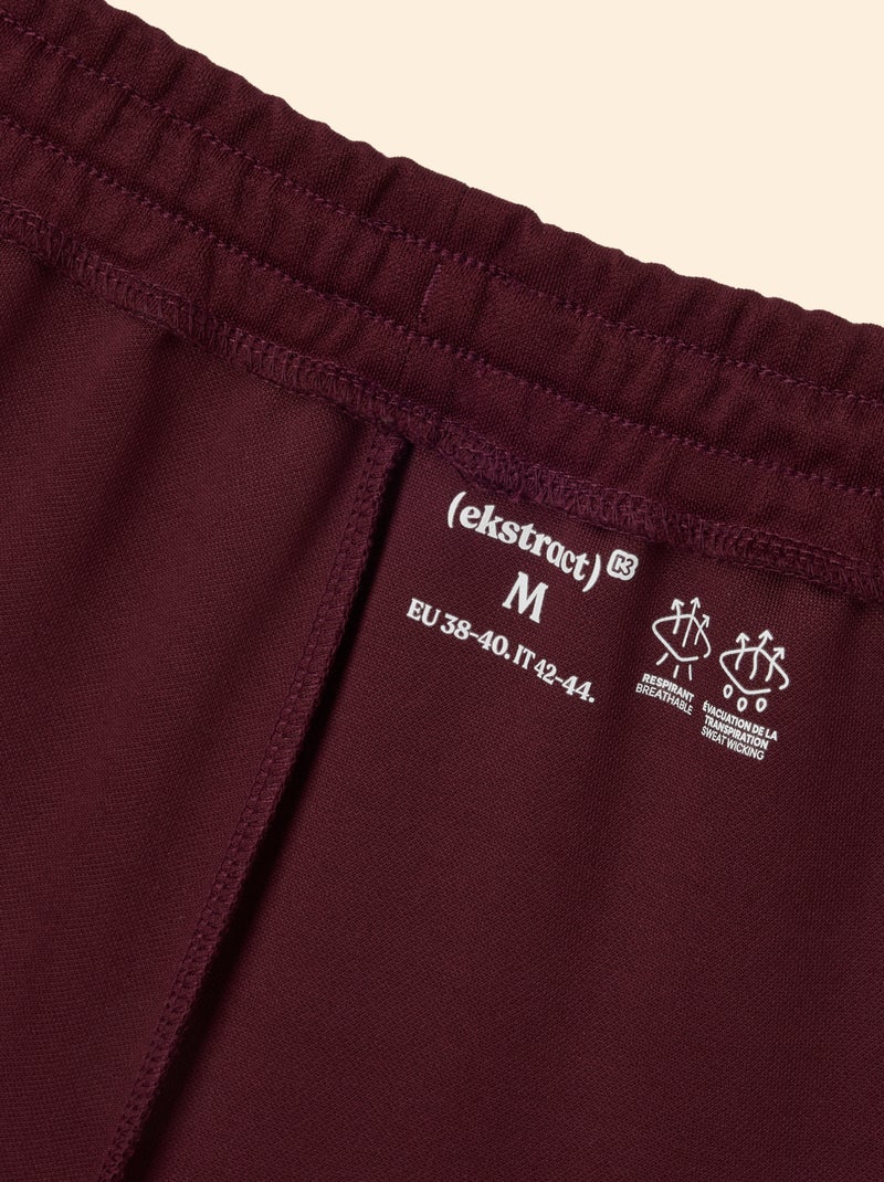 Short met contrasterende boorden - (ekstract) Bordeaux - Kiabi