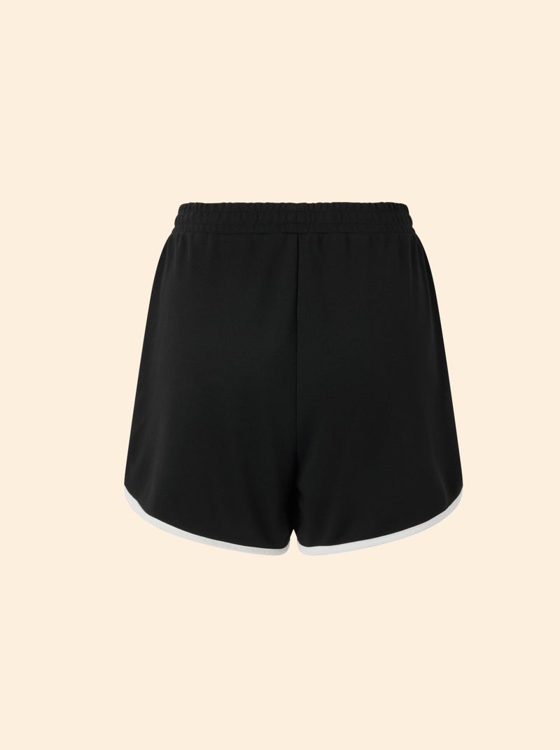 Short met contrasterende boorden - (ekstract) Zwart - Kiabi