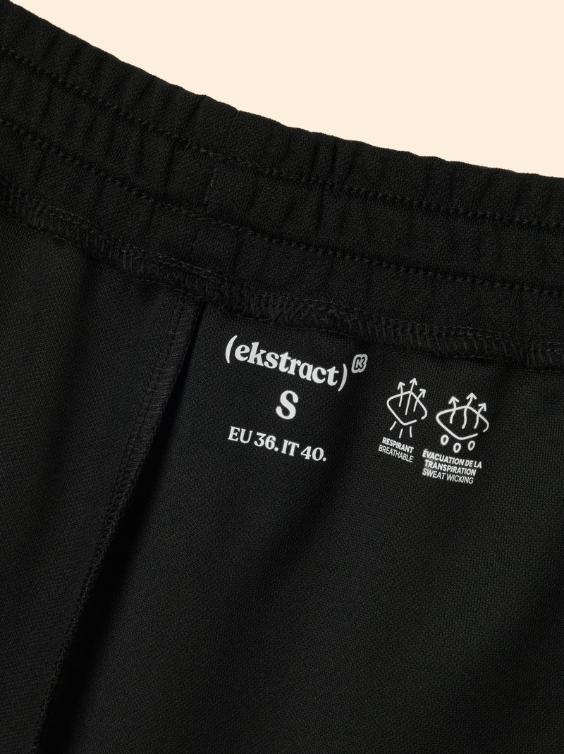 Short met contrasterende boorden - (ekstract) Zwart - Kiabi