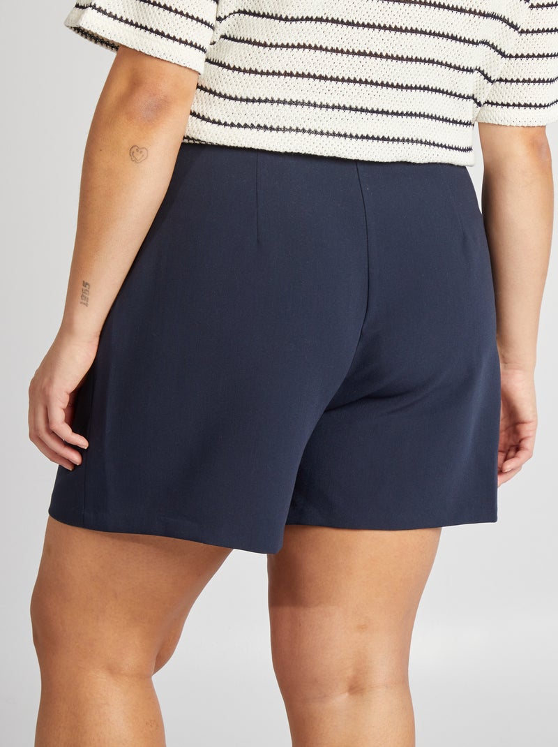 Short met hoge taille BLAUW - Kiabi