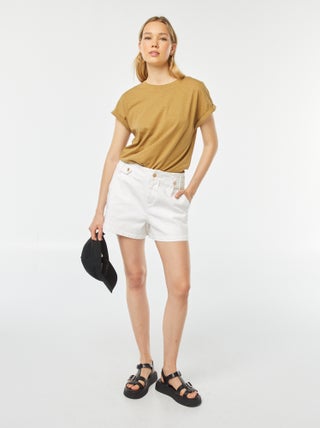 Short met hoge taille