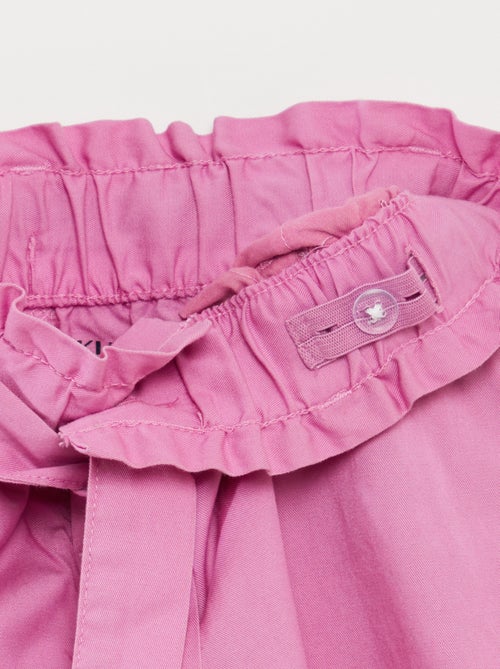 Short met paperbagtaille en ceintuur - Kiabi