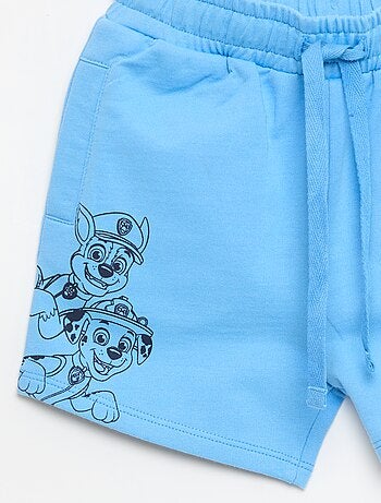 Short met 'Pat patrouille' print van effen french terry katoen