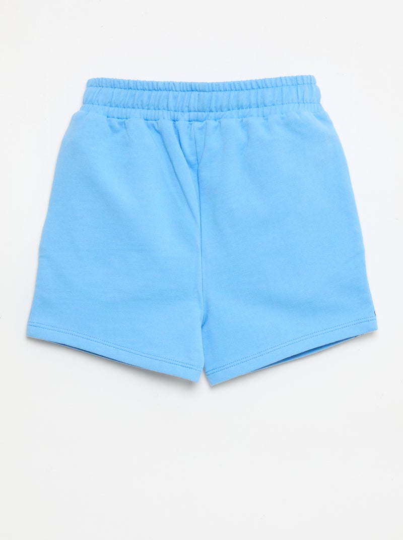 Short met 'Pat patrouille' print van effen french terry katoen Blauw - Kiabi