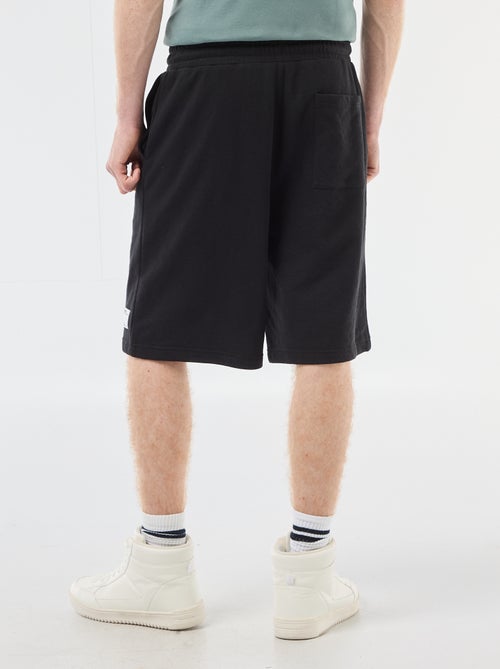 Short met patch van effen katoen - Kiabi