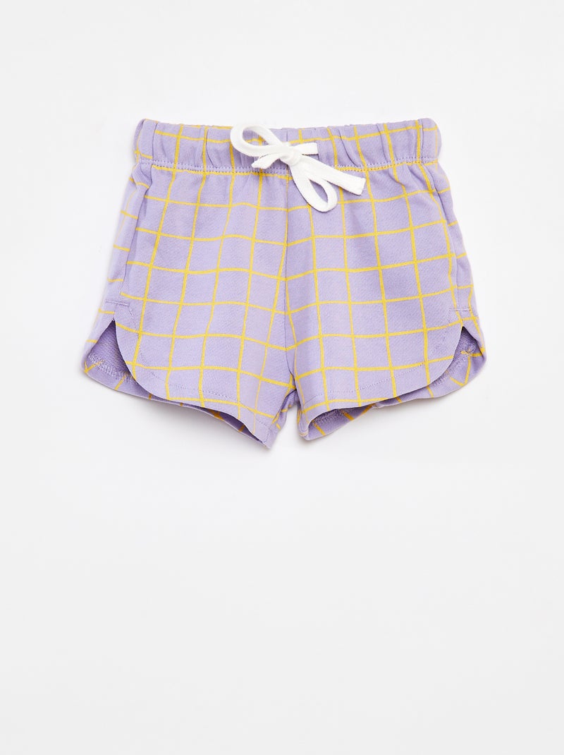 Short met print - Grafik Edition Paars - Kiabi