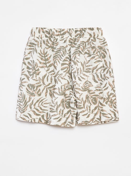 Short met print - Kiabi