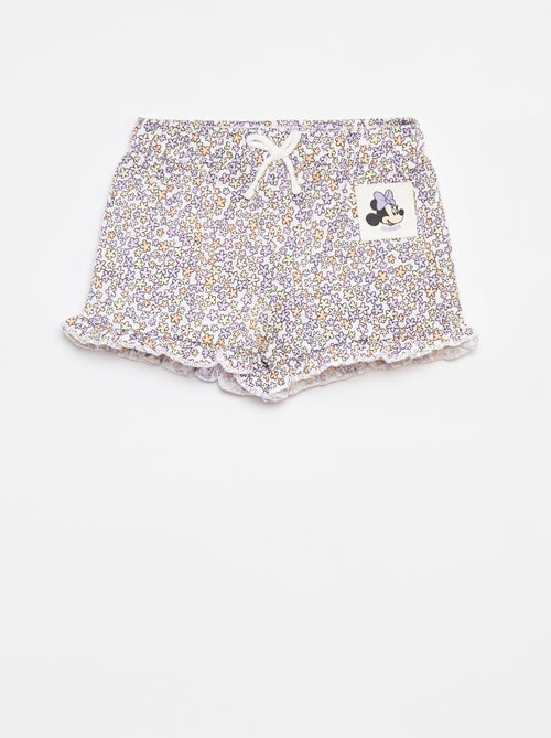 Short met print en volants 'Disney' - Kiabi