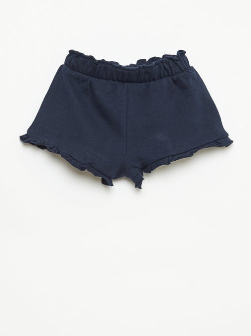 Short met ruches en strik in de taille - Kiabi