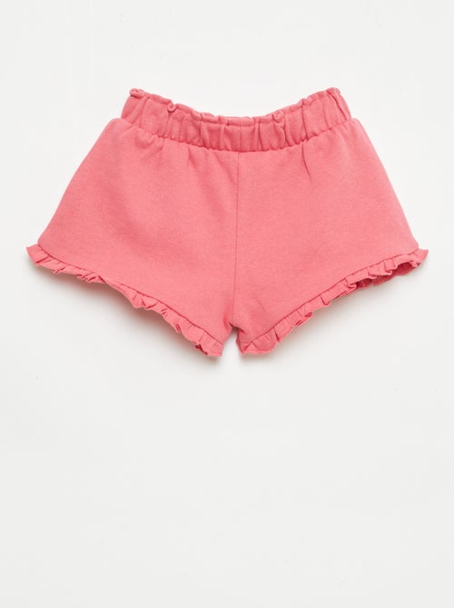 Short met ruches en strik in de taille - Kiabi