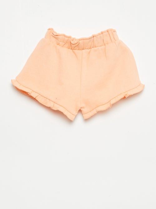 Short met ruches en strik in de taille - Kiabi