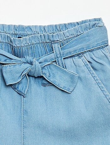 Short met strikceintuur
