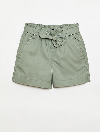 Short met strikceintuur