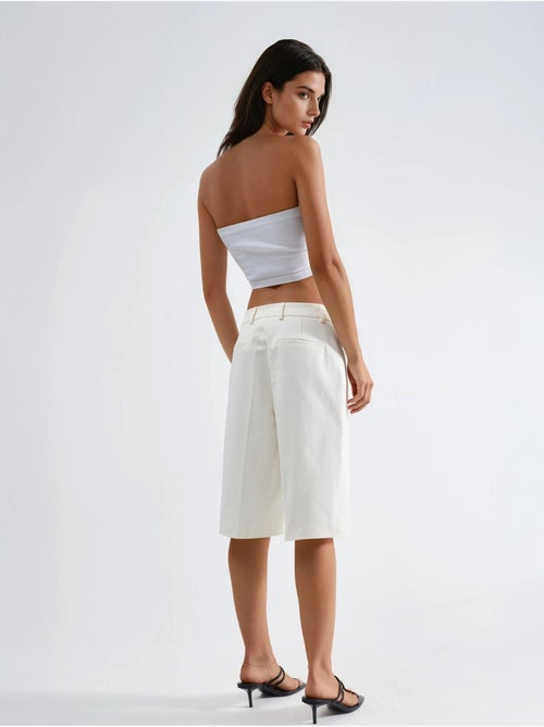 Short mi-long à jambes larges et coupe confortable hiccup - Kiabi Short mi-long à jambes larges et coupe confortable hiccup - Kiabi