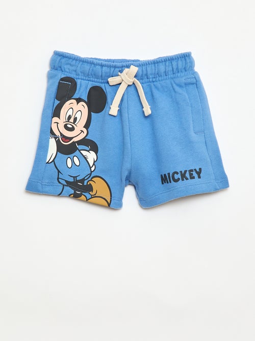 Short 'Mickey' 'Disney' en molleton non gratté - Kiabi