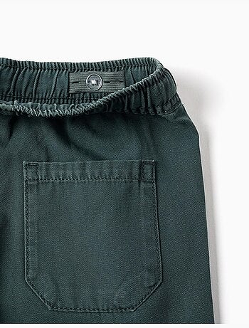 Short midi cargo en coton avec cordon